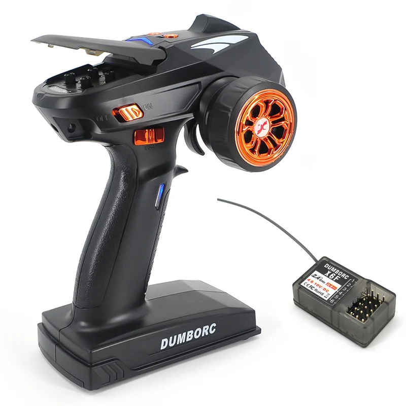 جهاز إرسال DumboRC X5 2.4G 5CH مع جهاز استقبال X6F لطراز RC Q65 MN90 1/10 1/8 الزاحف TRX4 محوري SCX10 D90 RC قارب السيارة #1