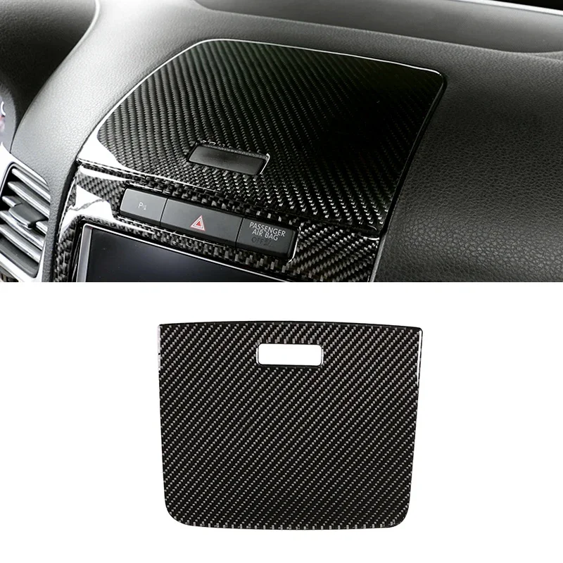 

For VW Touareg 2011 2012 2013 2014 2015 2016 2017 2018 Carbon Fiber Car-Styling Center Control Panel Storage Box Cover Trim