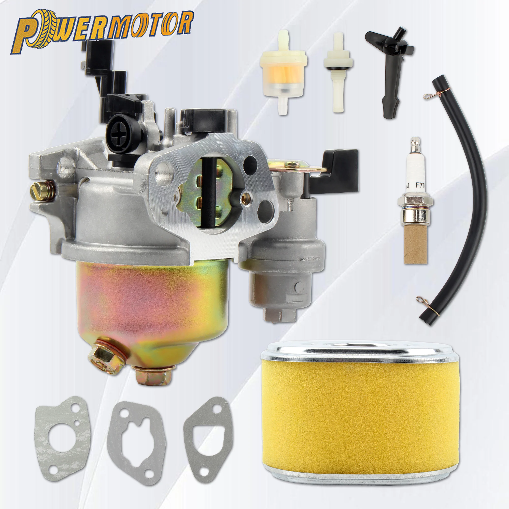 

For Honda GX160 GX168F GX200 168F Generator Lawn Mower Engine 5.5HP 6.5HP Carburetor Kit with Fuel Pipe Gasket Oil Air Filter