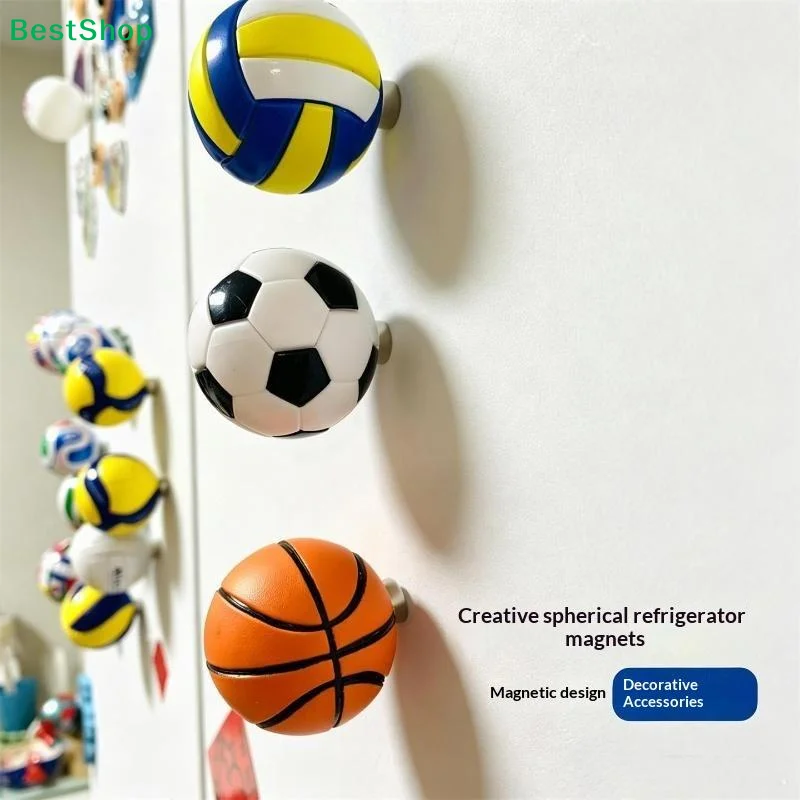 Soccer 3D Fridge Football Fan Refrigerator Decor Souvenir Party Gift