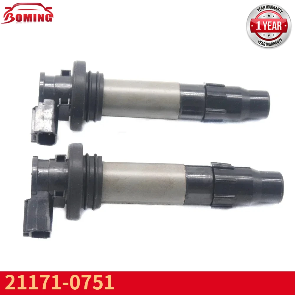 Ignition Coil 2pcs 21171-0751 For KAWASAKI NINJA 400 EX400 Z400 ER400 2018 2019 2020 2021 2022 2023 J0552 129700-5520