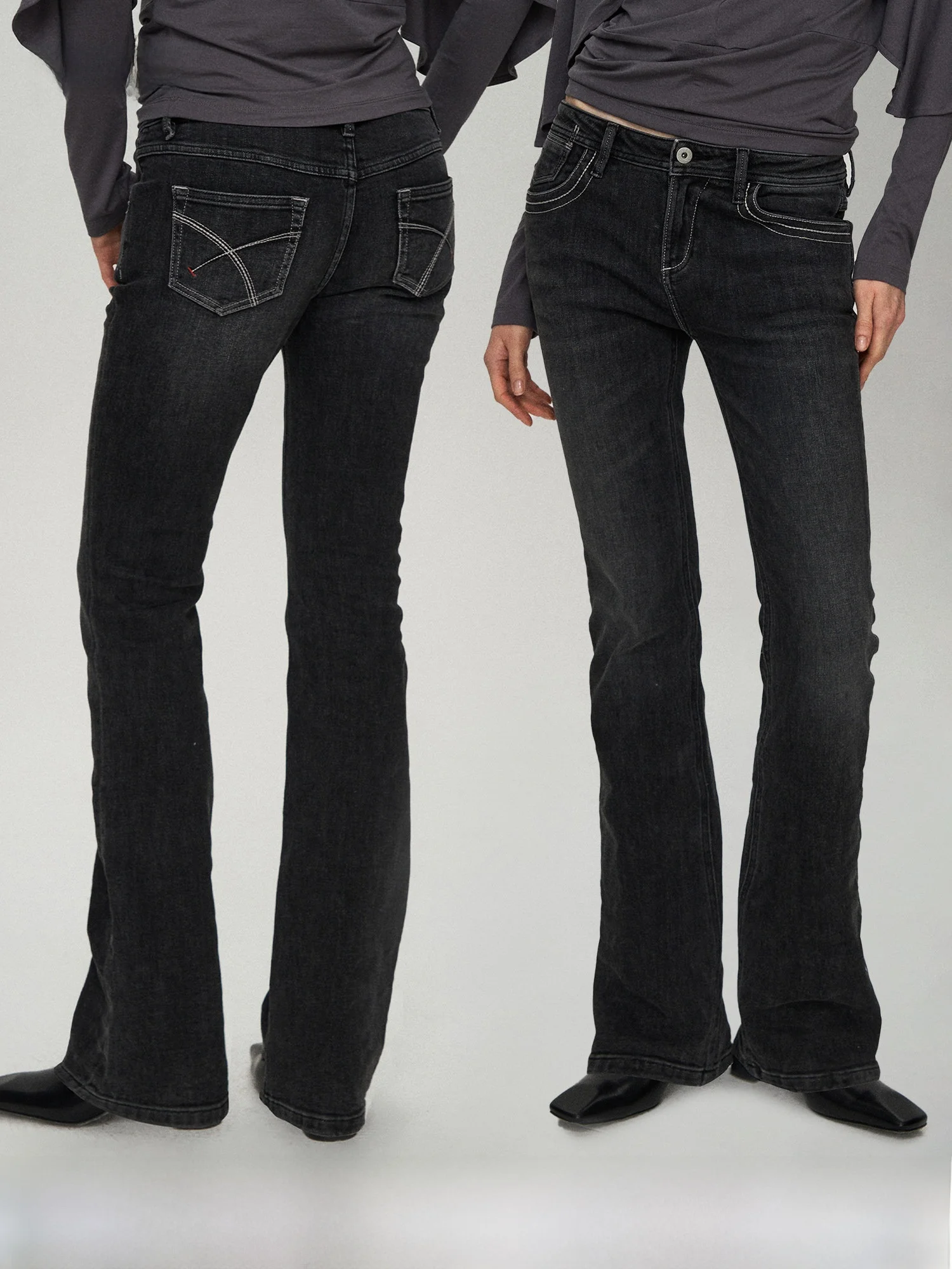 

Классические ретро-джинсы с низкой посадкой, рваные, универсальные, прямого кроя, PRRP R2, женские хлопковые джинсы из денима