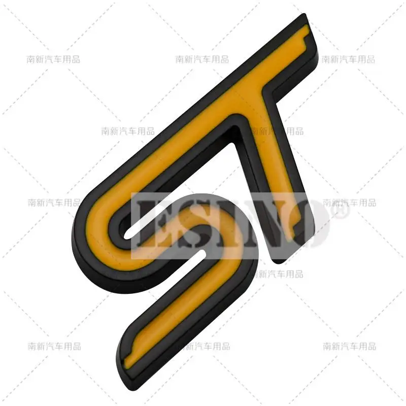 3D ST Car Trunk Metal Badge Emblem For Car Rear Body Tailgate Accessories Adhesive Styling Badge for Ford Focus Fiesta Edge
