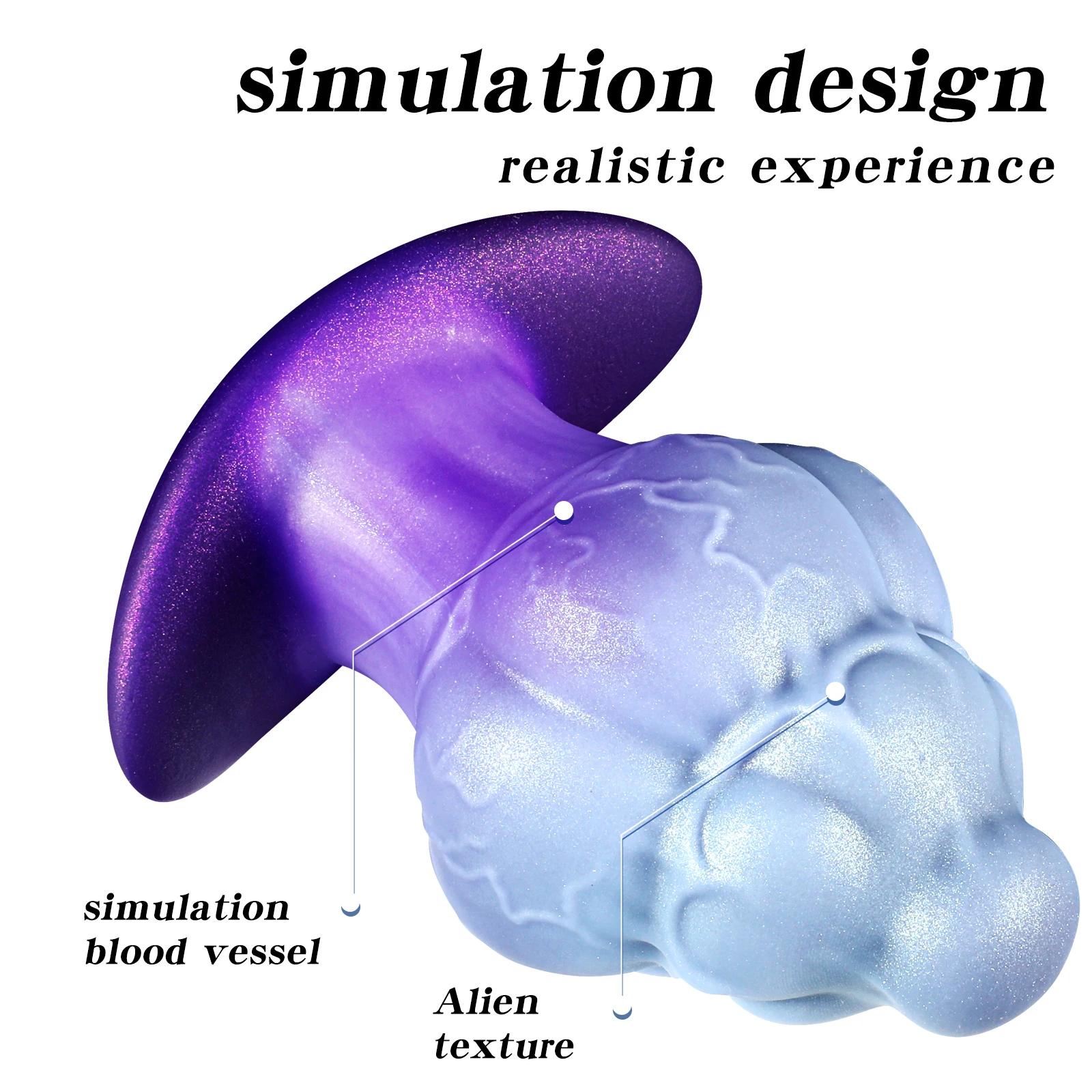Plug anal tentacule alien silicone dildo monstre épais_voghion.com