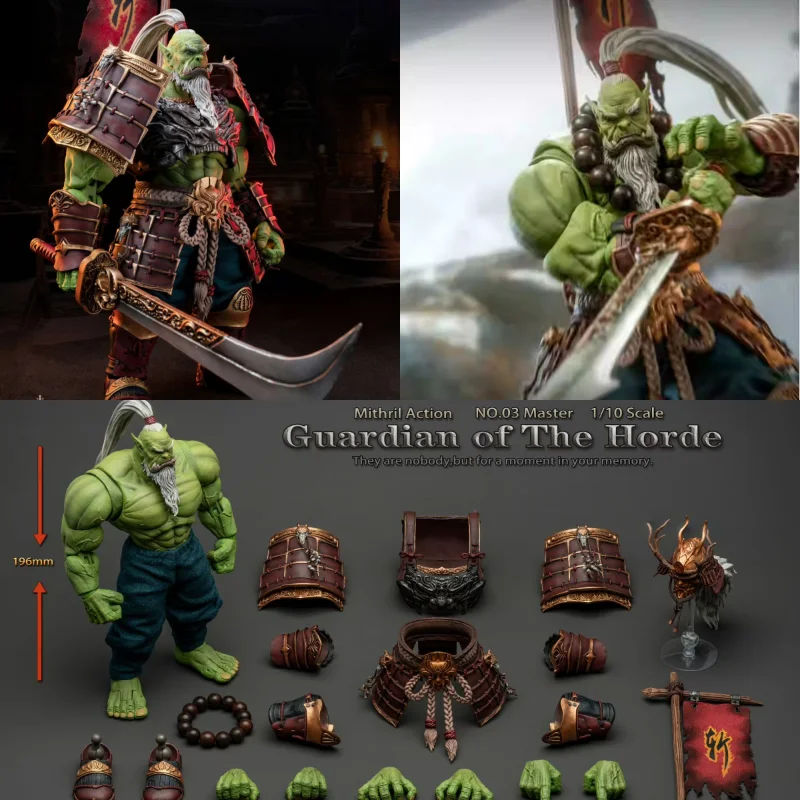 Original Miyin Studio Warcraft III Ancient Orc 03 Master Blade Master BM 1/10 Scale Action Figure Toy Gifts