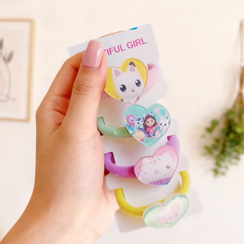 

Gaby Dollhouse Kids Cartoon Cute Hair Clip Girl Fresh Sweet Leather Band BB Clamp Towel Ring Headwear Children Birthday Gift Hot