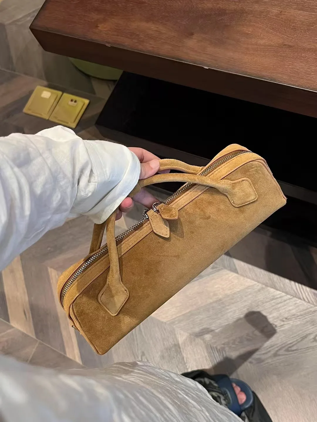 

FIRMRANCH Fashion Versatile High-Grade Matte Cowhide Long Handbag Ladies Crossbody Bag For Woman