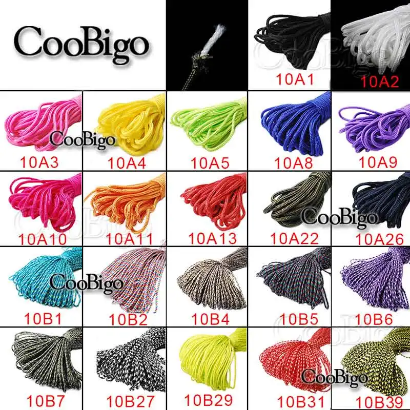 3/100 متر 2 مللي متر المظلة الحبل الحبل حبل واحد ستراند أربطة الحذاء الحبل ل سوار Paracord لتقوم بها بنفسك الاكسسوارات الحرفية