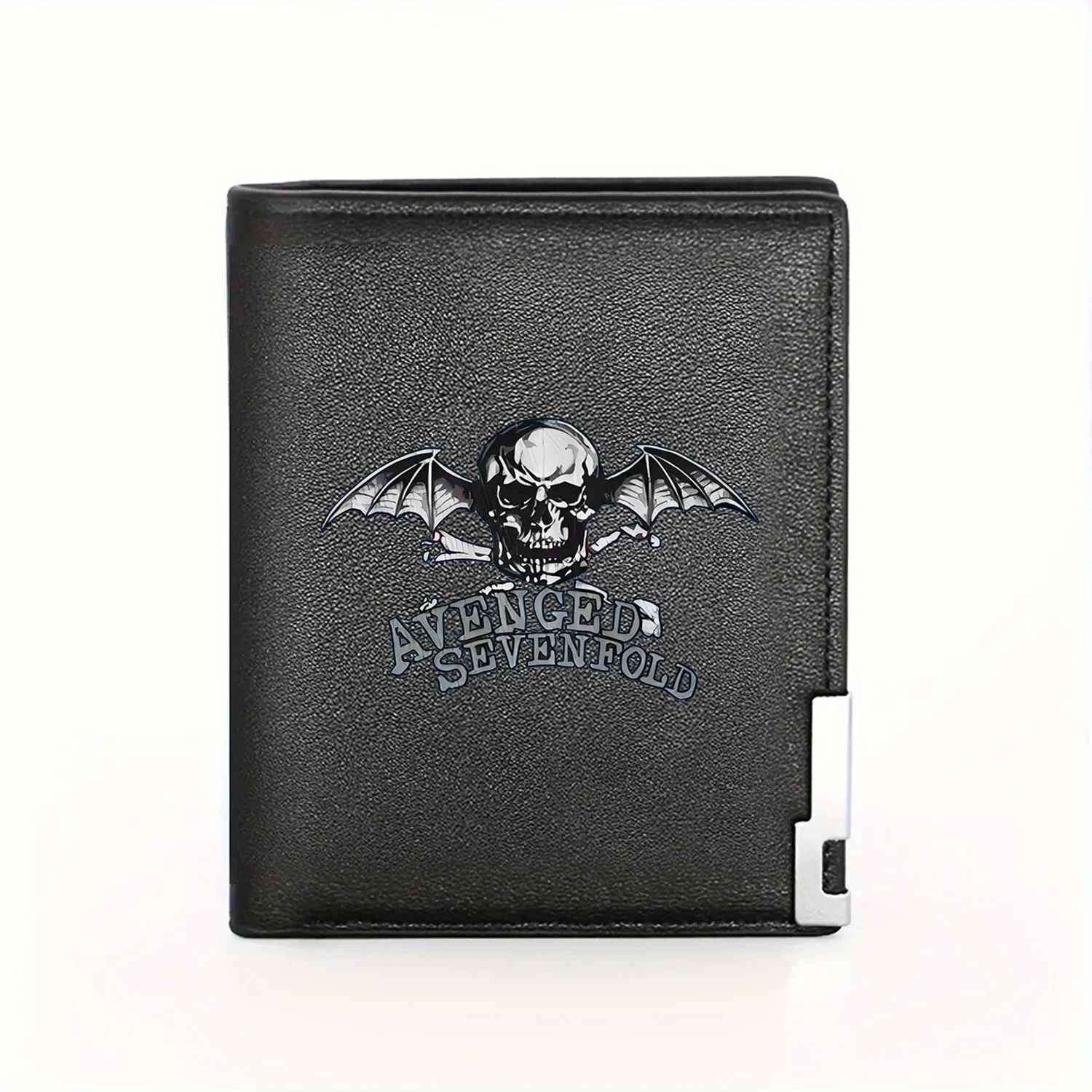 

Avenged Sevenfold band logo featuring a skull with wings,Business Mens Casual Elegant Simple Practical Quality Wallet Stylish Pr