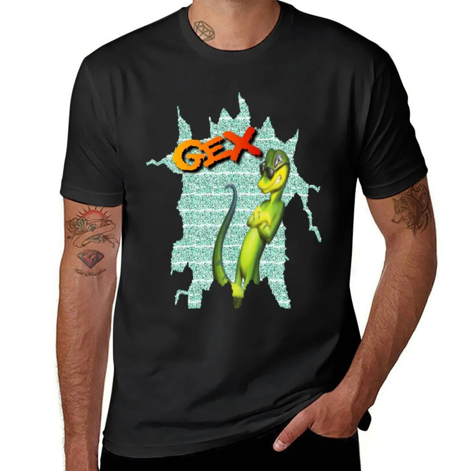 Gex - TV Static T-Shirt cute tops funnys mens graphic t-shirts funny