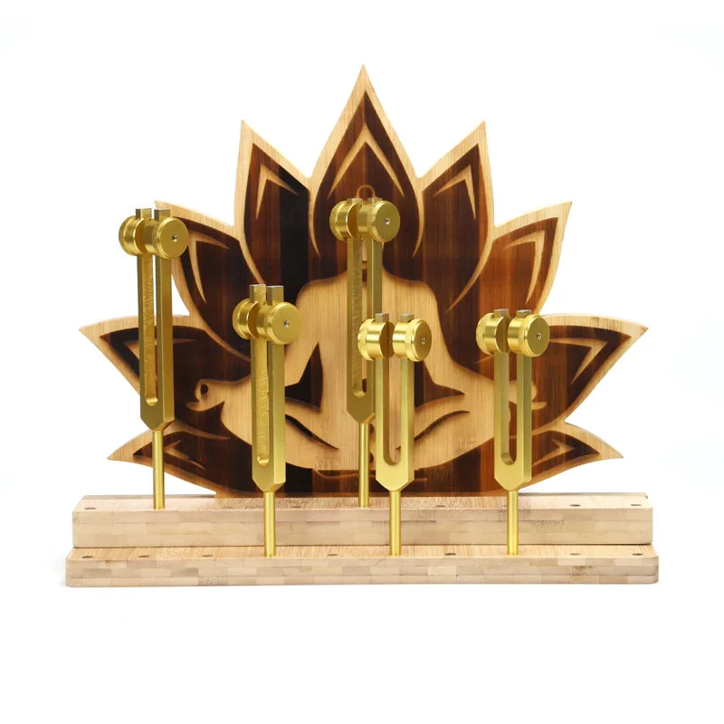 DISPLAY Stands Holder Chakra Tuning Fork Sets For Sound Healing Chakra Balancing Yoga Healing Tools