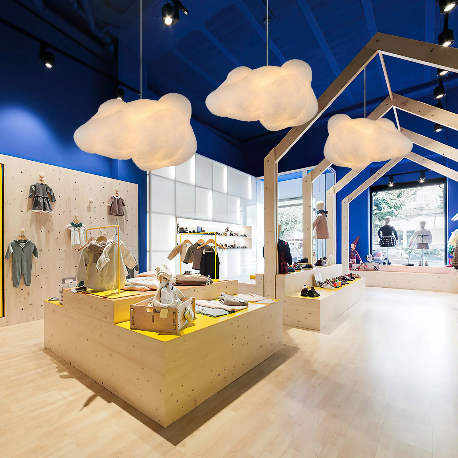 

Декоративный подвесной светильник в форме облака, теплый белый светодиодный потолочный светильник для спальни, детской, прихожей, кухни, ресторана, бара, дома