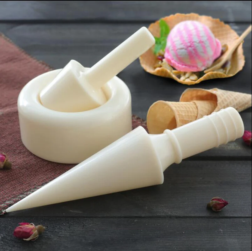 Breakfast Waffle Cone Maker Ice Cream Reel Machine Electric Baking Pan Pancake Skin Spring Roll Moulding