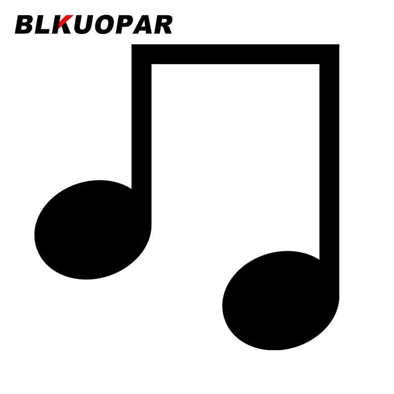 

BLKUOPAR for Quaver Cultures Car Stickers Sunscreen Personality Decals Creative Vehicle Skateboard Decor Car Styling