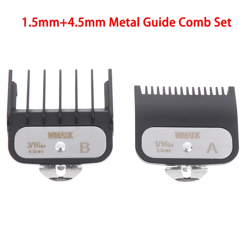 Black Hair Clipper Limit Comb Cutting Guide Replaceable Universal 1.5MM+4.5MM