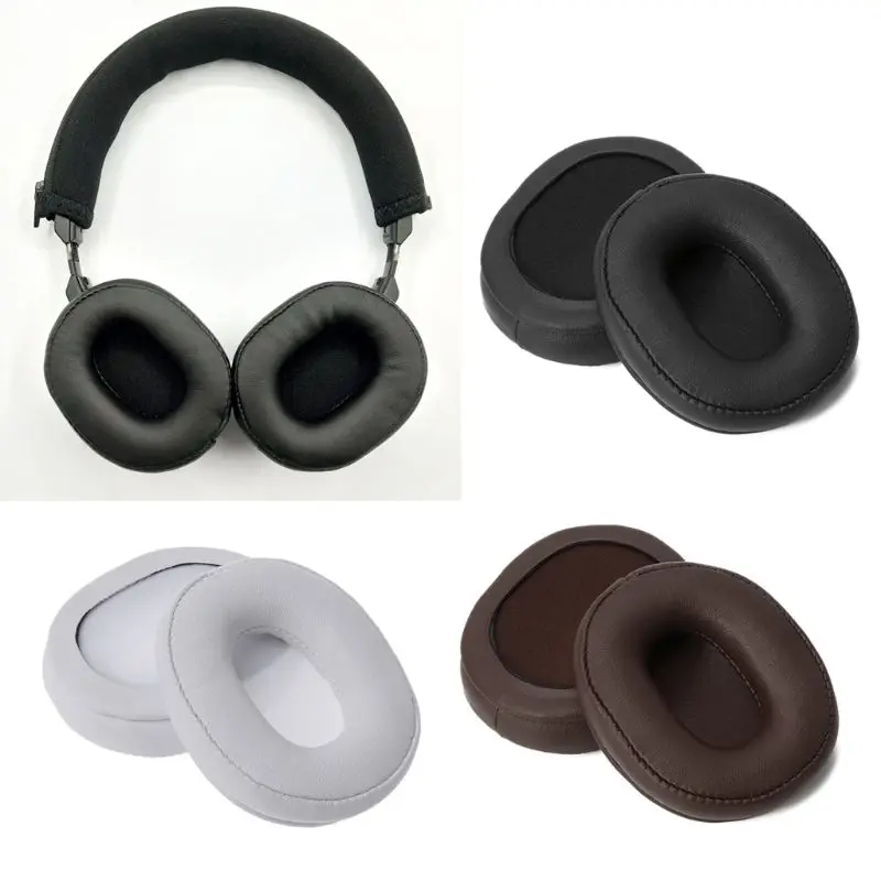 Leather Ear Cushion Earpads for Audio-Technica ATH-SR5 SR5BT MSR5 Headset Earmuffs Memory Foam Covers