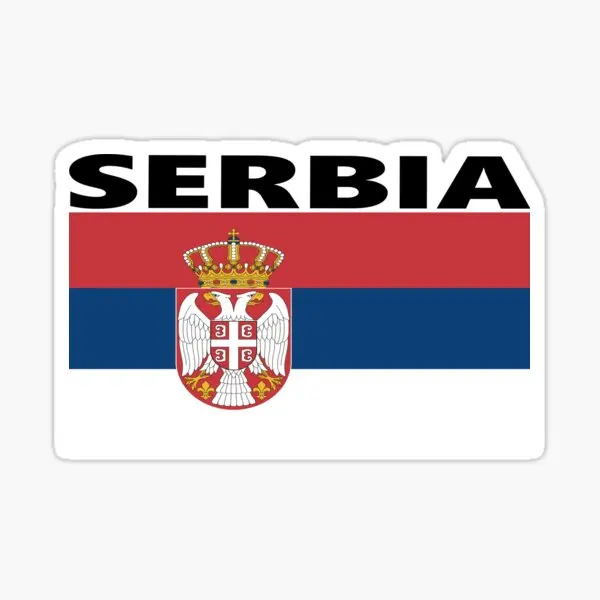 

Serbia Flag Scratch-proof Sunscreen Decals Decoration For Laptop Laptop Speedboat Rear Windshield Phone Case