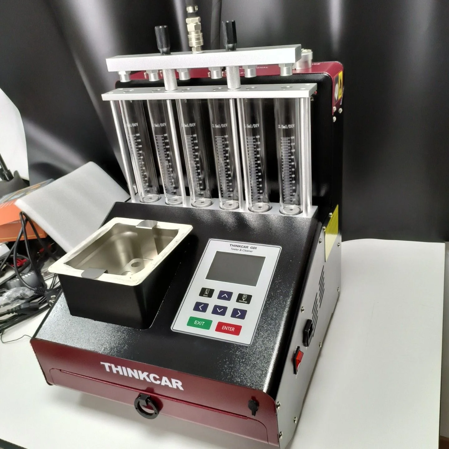 

200 Bench Injector Nozzle Cleaner Automotive Electronic Petrol Fuel Injector Flow Checking Test Car Care Equipment