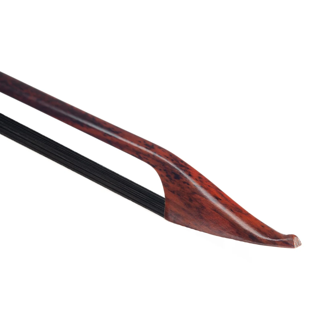 LOOK Professional Snakewood Violin Bow 4/4 Straight Bow Black Horsehair Long Screw Design Well Balance Baroque Style