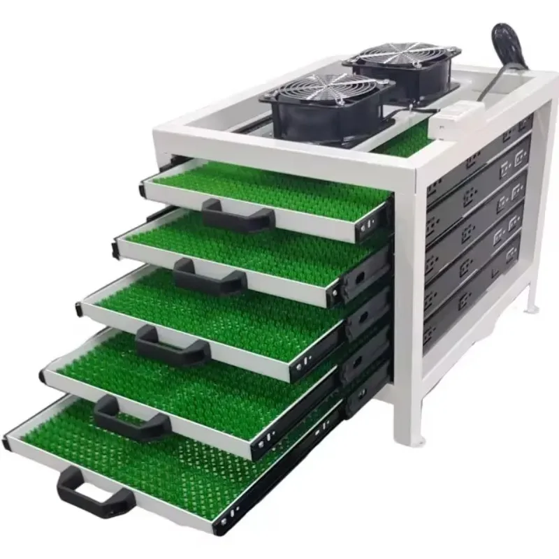 آلة مجفف أوتوماتيكية عالية الجودة للملحقات الصغيرة حالة جديدة إعادة تدوير صندوق تجفيف مكونات تروس مضخة المحرك الأساسية