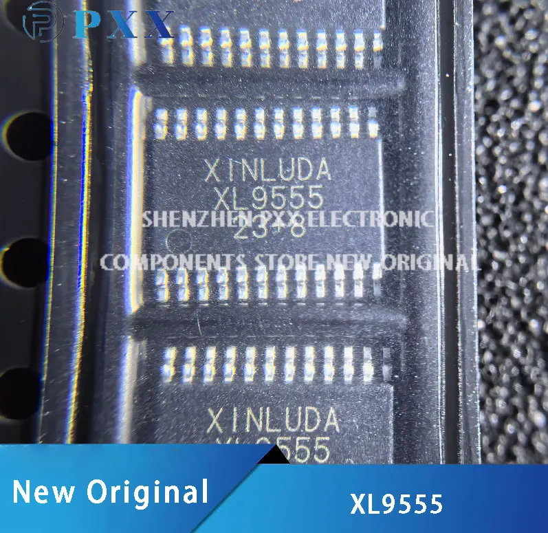 5Pcs New XL9555 16-bit I2C-bus and SMBus I/O port Expander With Interrupt Output and Configuration Registers TSSOP-24