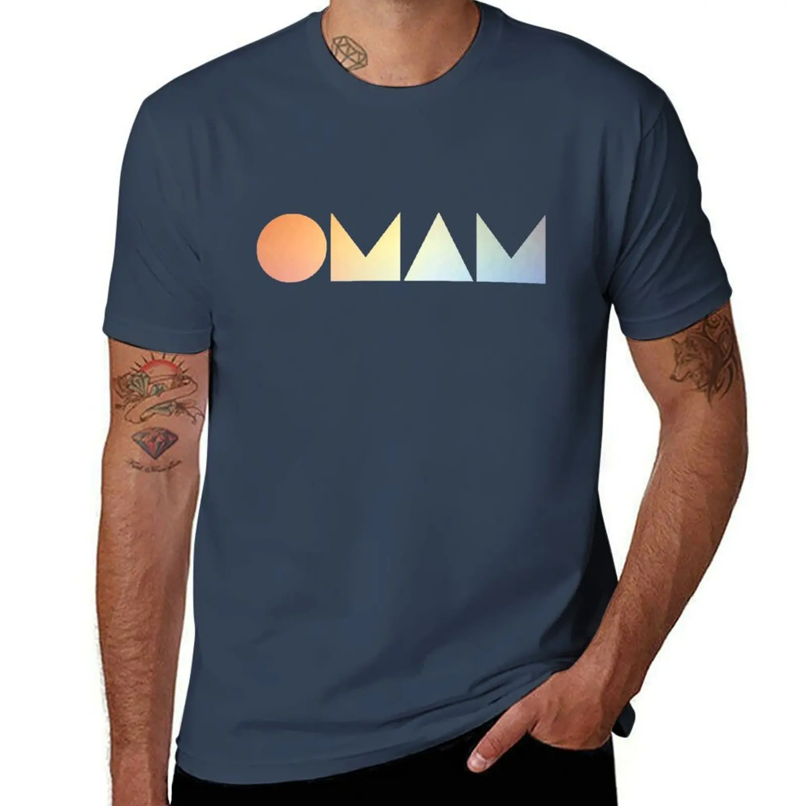 

Of Monsters and Men Gradient T-Shirt Big Size Crew Neck T-Shirt