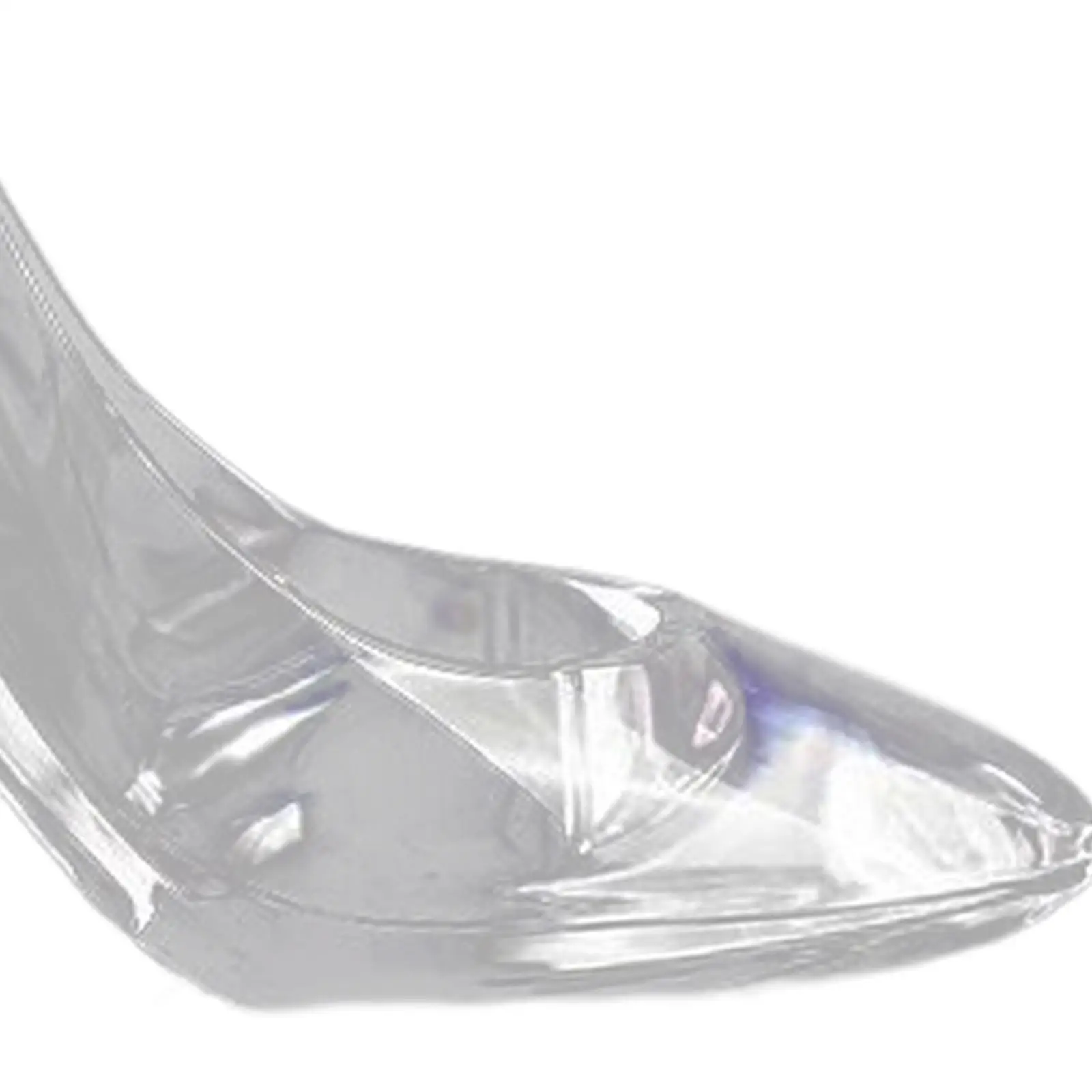 Transparent Princess Shoe Decor Acrylic Slipper Sculpture for Home Living Room Tabletop Wedding Centerpiece view 3