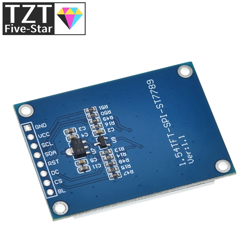 Imagem -06 - Polegada 1.54 Full Color Tft Display Module hd Ips Lcd Tela Led 240x240 Spi Interface St7789 para Arduino 1.54