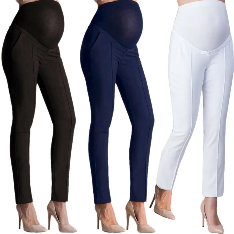 Elastic Lift Maternity Clothes Pregnancy Trousers For Pregnant Women Pants Full Ankle Length