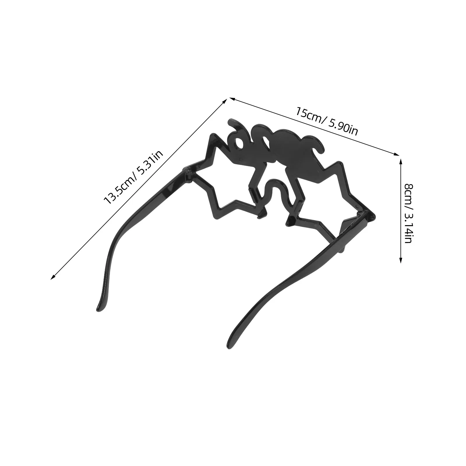 4 قطعة 2026 عشية رأس السنة نظارات الحفلات مضحك صور الدعائم سنة جديدة سعيدة لوازم الحفلات 2026 النظارات