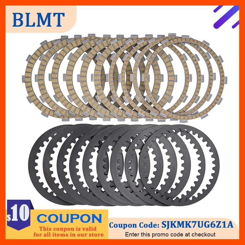 Motorcycle Clutch Friction Plates&Steel Plates Kit For X-WEDGE‌ Tourer VS2000‌ Navigator VT2000 Pathfinder RX2000 Rover RL2000
