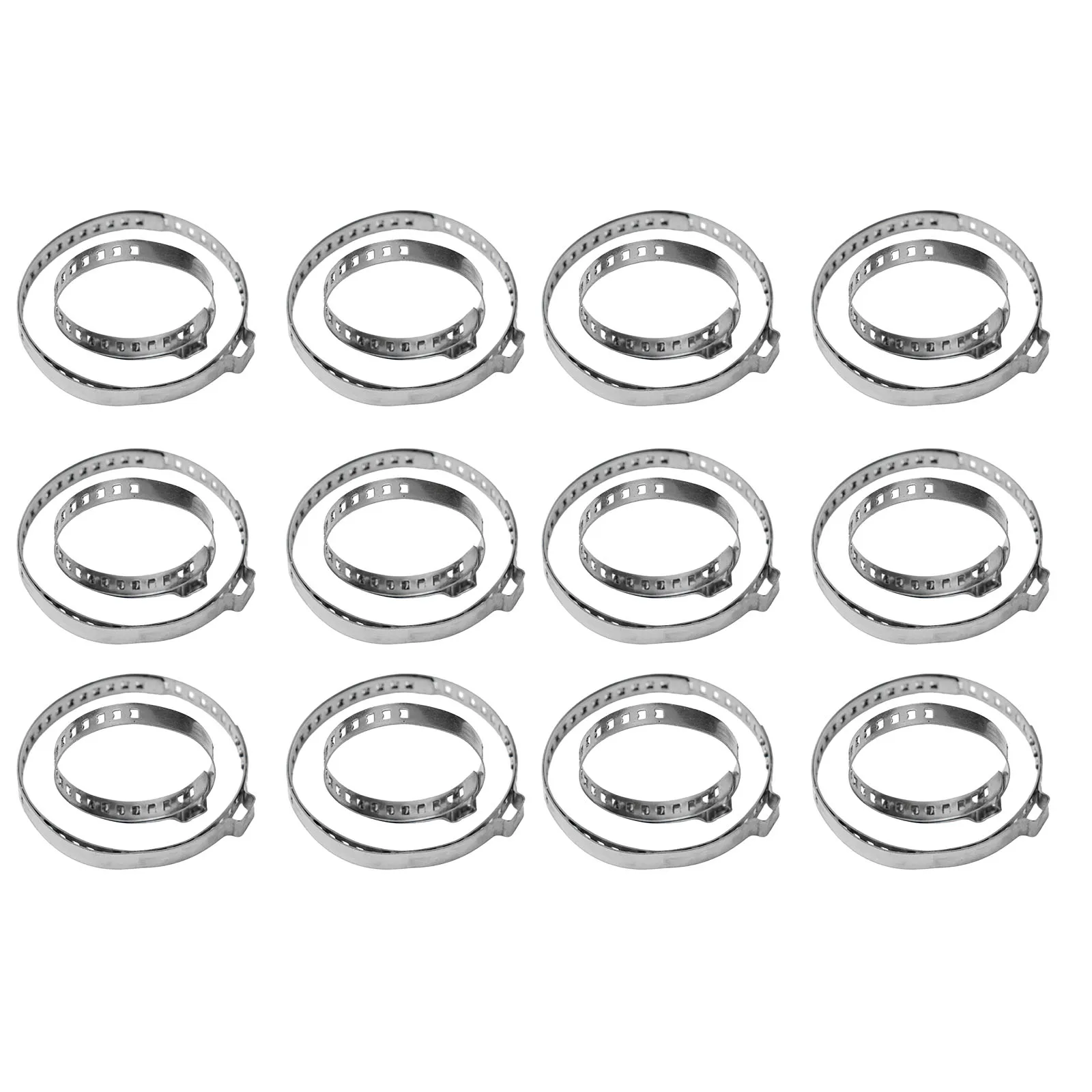24pcs Car Boot Clamp Adjustable Auto Fasteners Axle Joint Boot Crimp Clamp Kit  Stainless Steel Drive Shaft Axle Joint Clip