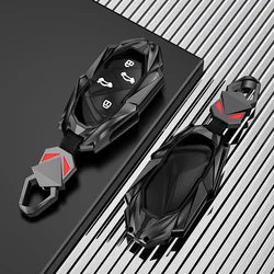 Zinc Alloy Car Remote Key Case Cover Shell Keychain for Roewe RX5 I6 I5 RX3 RX8 ERX5 MG ZS EV MG6 EZS HS EHS MARVEL X MARVEL R