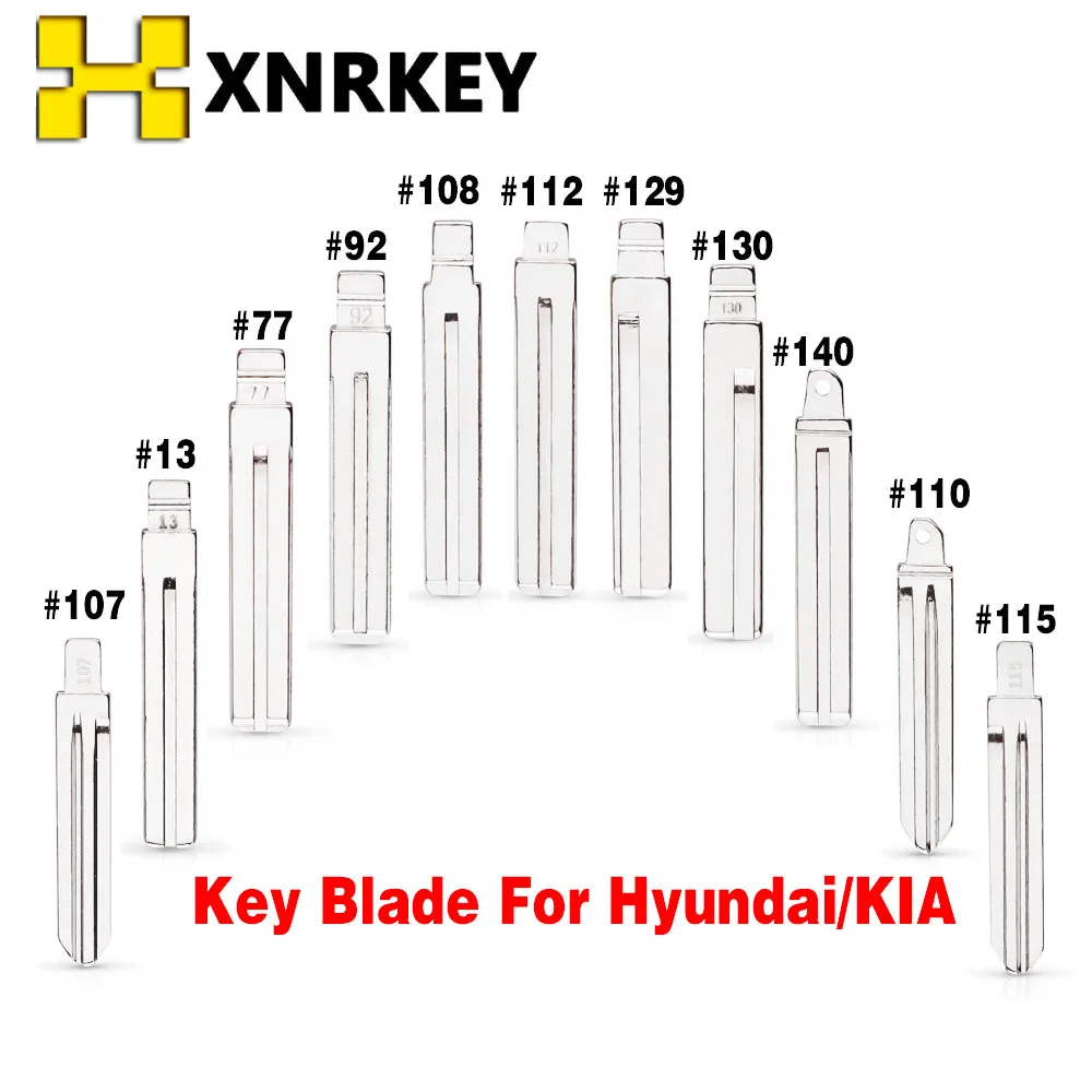 

XNRKEY For Kia RIO 2012 Spotage K2 K3 K5 For Hyundai Sonata Verna I30 IX35 HB20 Elantra Remote Car Key Blade #107 #13 #77 #92