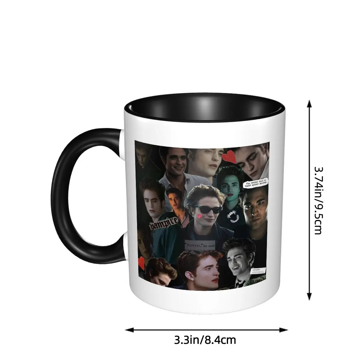 إدوارد كولين توايلايت كوب مضحك أكواب القهوة السيراميك أكواب الشاي كوب حليب درينكوير هدايا للمرأة والرجل