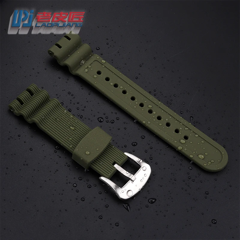 For Tissot T-SPORT Sport T115417 T115407/427 Silicone Rubber Watch Waterproof Strap Bracelet with Tools 22mm Notch Watchband