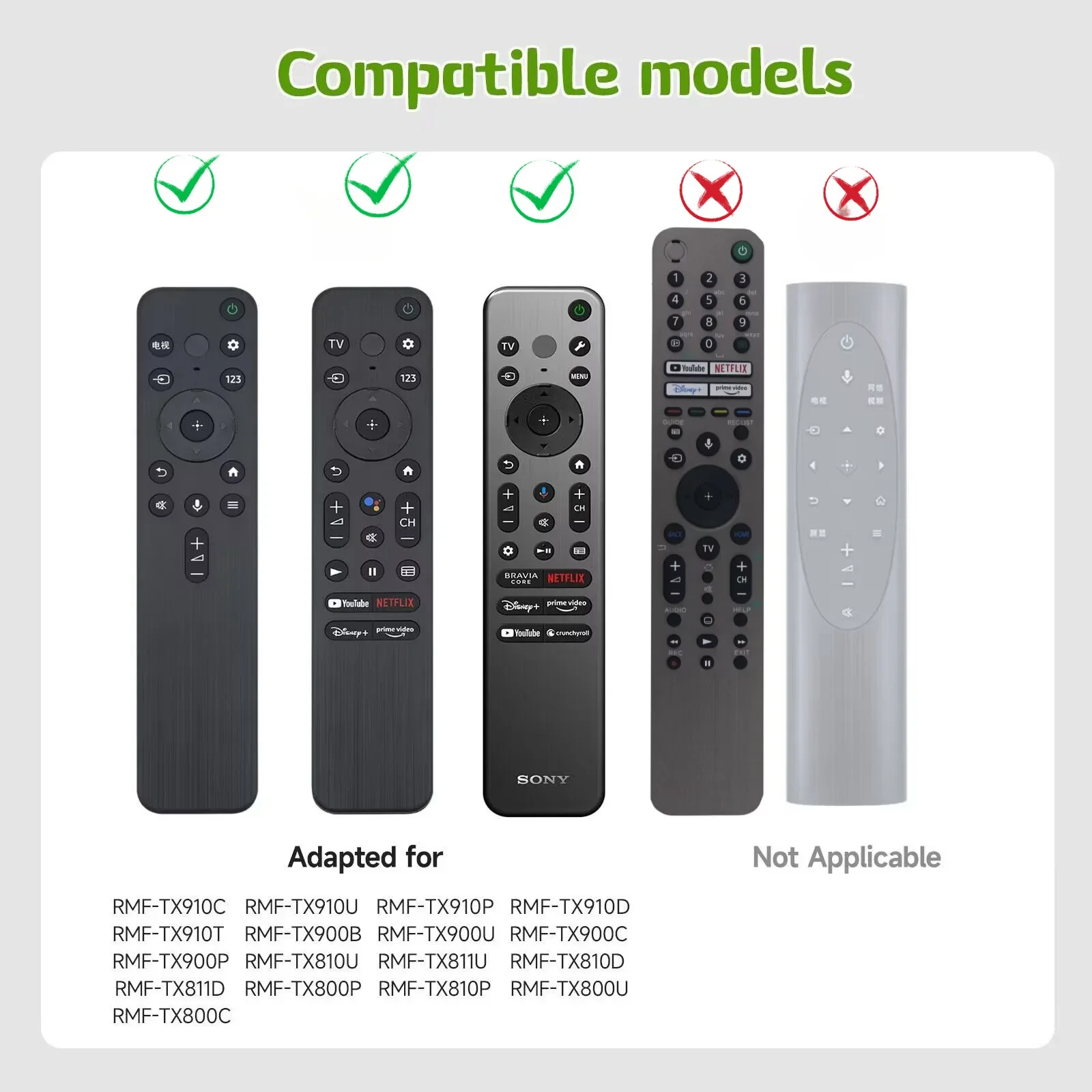 

Shockproof Anti-drop Silicone Skin，Full Wrap Remote Protective Cover Case For Sony RMF-TX910C TX910U TX910P TX910D TX800C