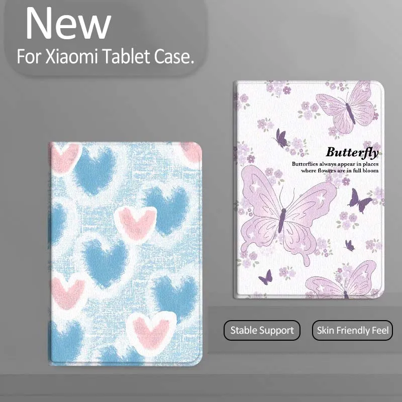

Flower Butterfly Love Tablet Case For Xiaomi Redmi Mi Pad 4 5 6 7 8 K SE Mini Pro Plus Max 10.1 11.2 inch