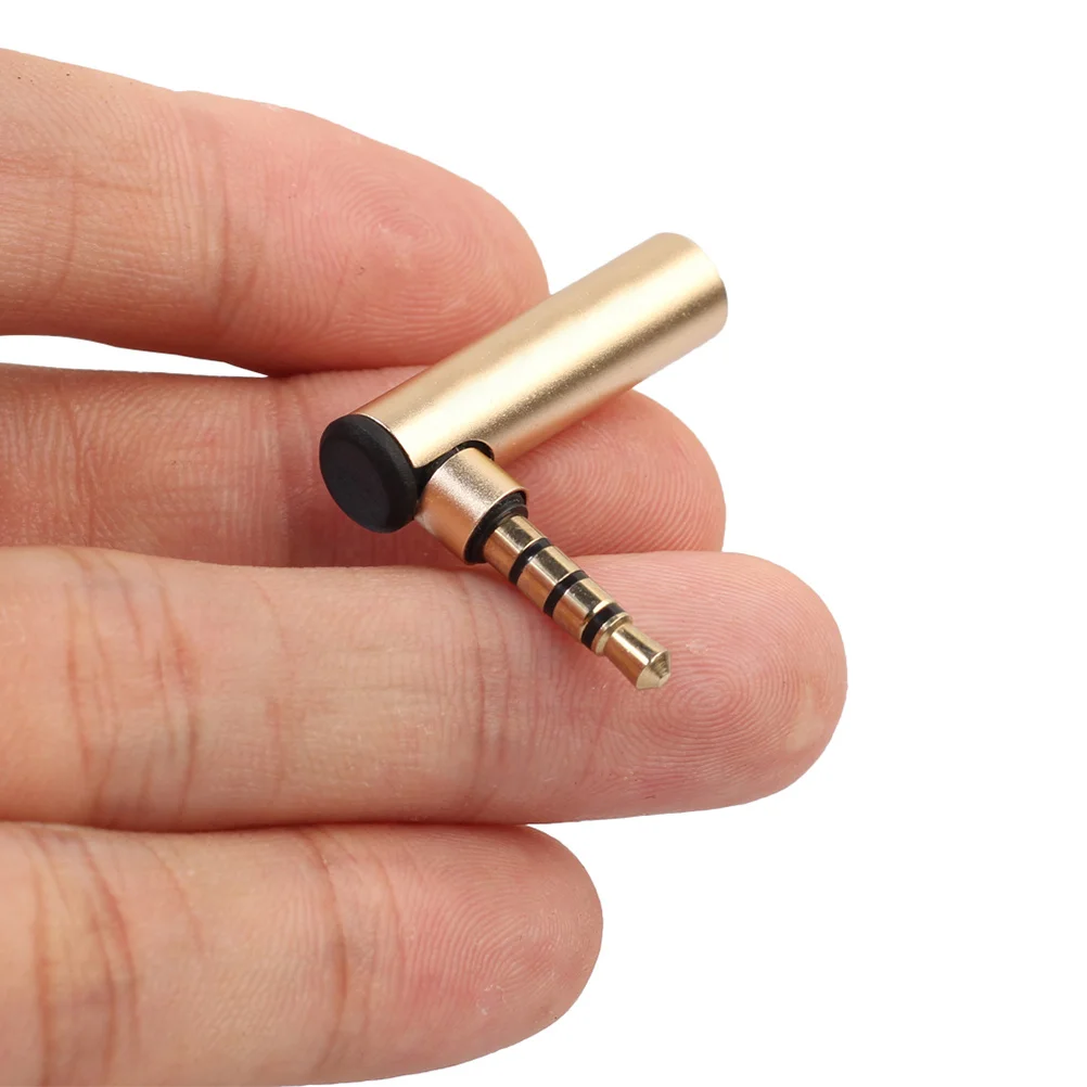 

3.5mm Male to Female 90 Degree Adapter Gold Plated Aluminum Alloy Durable Connector for Mobile Phones Tablets Audio Devices