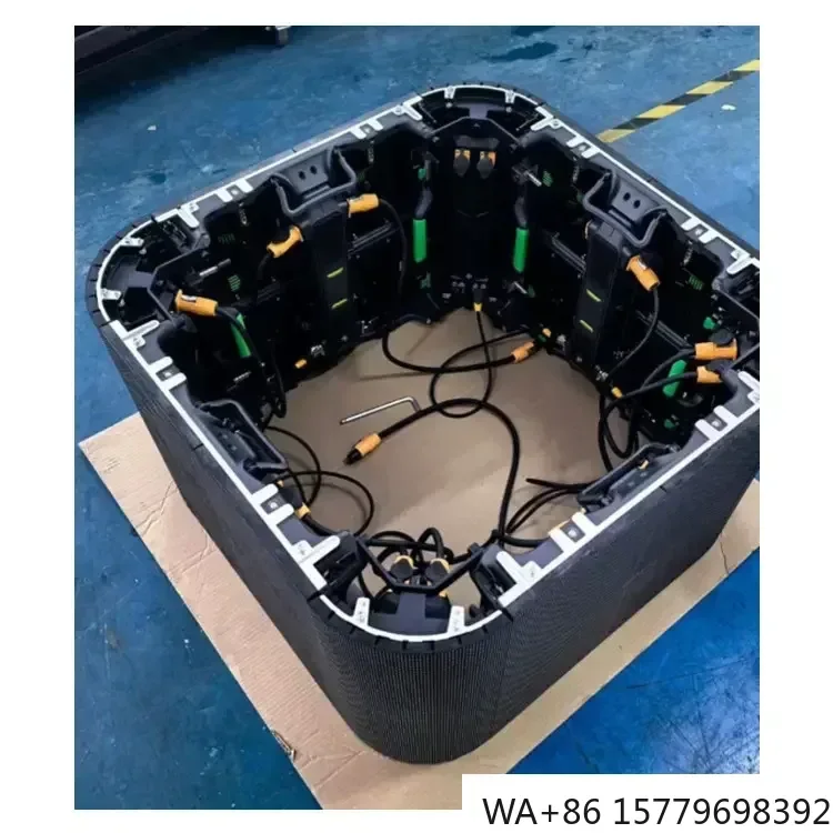 2025 New 500x500mm Curved LED Panel 90° Rental Screen Seamless Splicing Video Wall