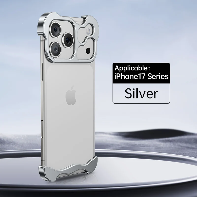 Luxury Aluminum Alloy Phone Case for iPhone 12-17 Pro Max
