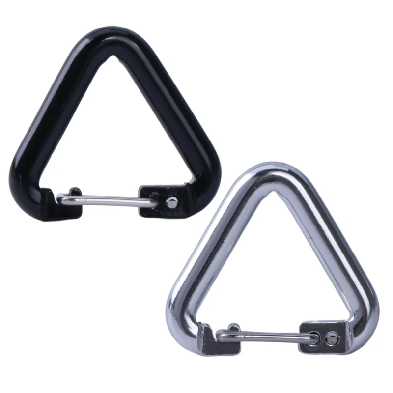 Aluminum Alloys Outdoor Triangular Carabiner Locking Carabiner Clip Keychain Clip for Backpacks Camping Hikings Travel