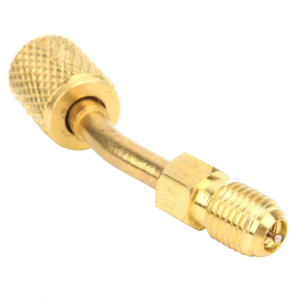 R410A 1/4 polegadas macho SAE para 5/16 polegadas fêmea adaptador SAE bomba de vácuo sistema divididomAD87-45