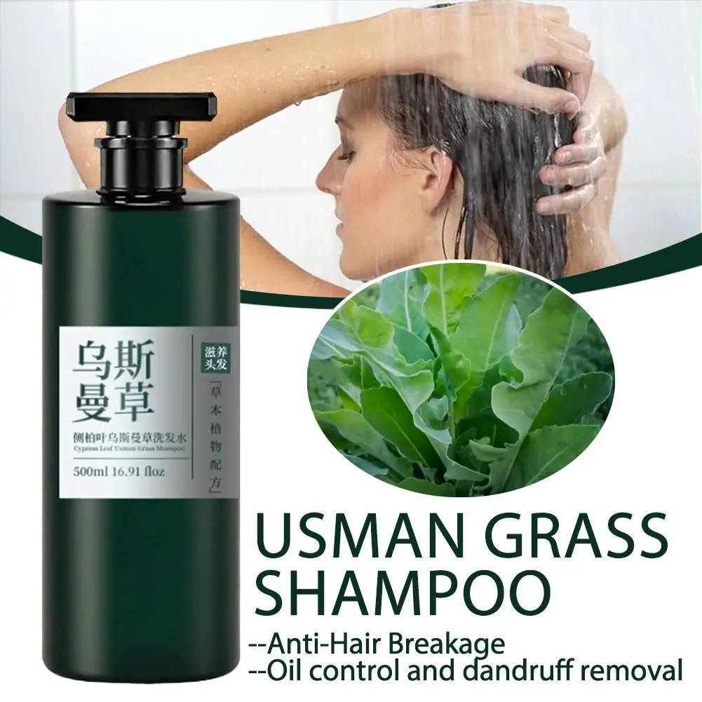 

Usman Grass & Platycladus Herbal Shampoo Soap Natural Hair Loss Treat Refreshing Flushing Healthy Nourishing Clean Controls Oil