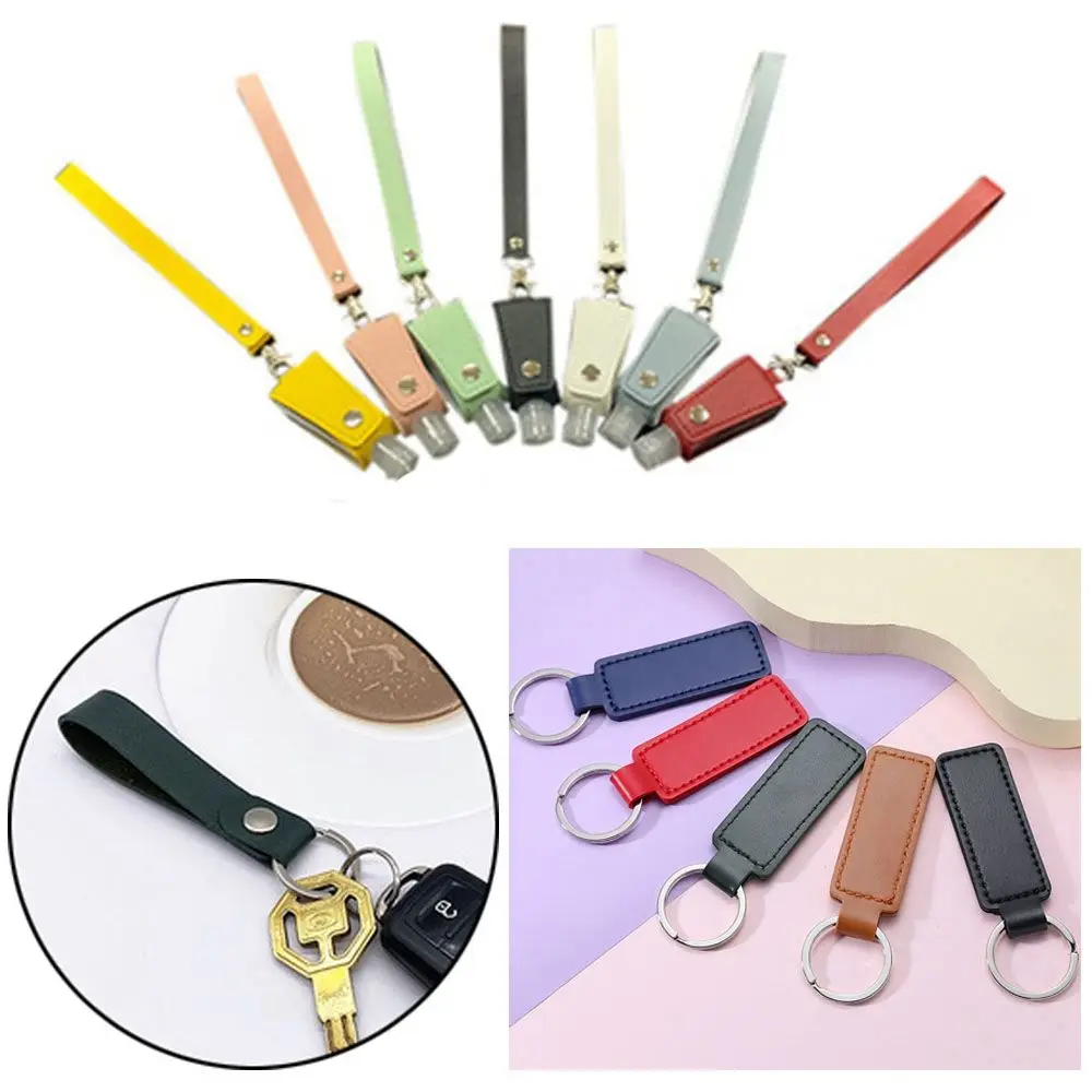 10 Colors Fashion Keyholder Car Auto PU Leather Keychain Keys Strap Leather Key Chain Waist Wallet KeyChains