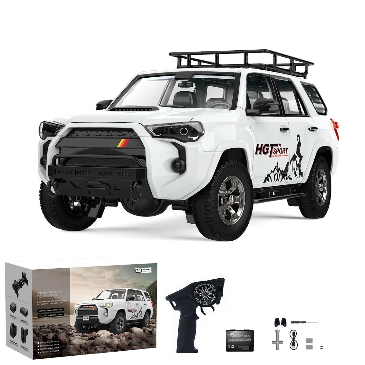 1/18 HG 4x4 RC Off-road Vehicles Remote Control Crawler Car Model Toy Model Gifts