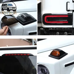 For Mercedes-Benz G-Class W464 2019-2023 Car Tail Light Cover Brake Light Fog Light Protective Cover Decorative Accessories