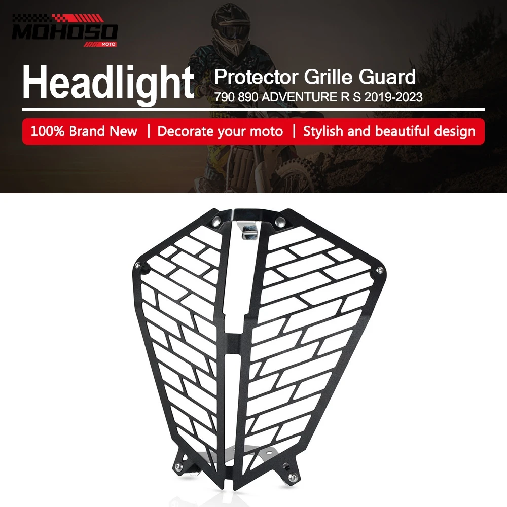 

Motorcycle CNC Headlight Guard Head Light Protector Cover Protection For 790 890 390 ADV Adventure R S 2019 2020 2021 2022 2023