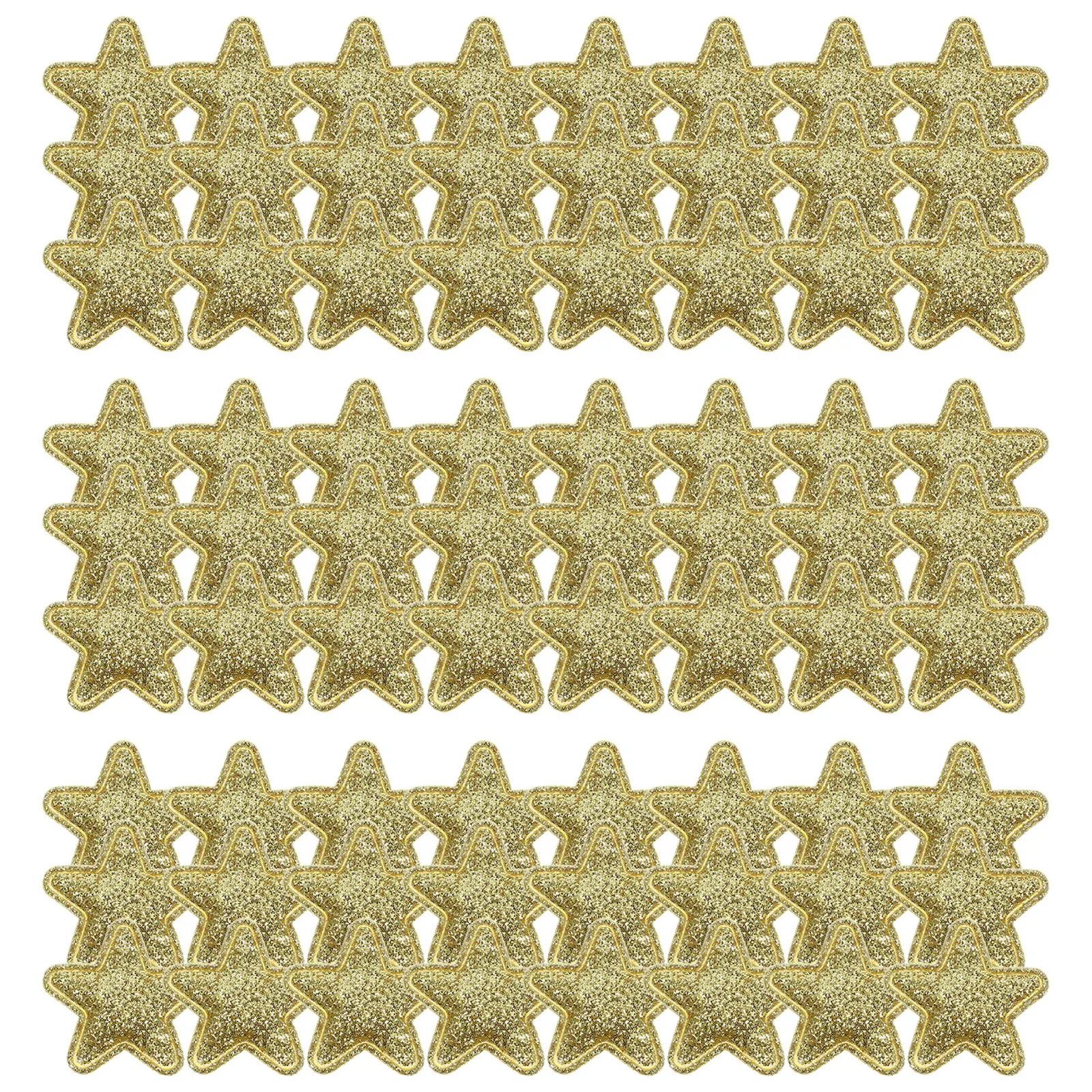 

100pcs Star Cloth Patches Colorful Iron On Diy Applique For Clothing Bags Hats Repair Decorative Accessories Craft Sewing