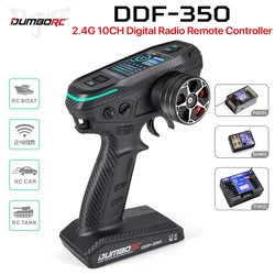 DUMBORC DDF-350 Transmitter with Receiver 2.4G 10CH Digital Radio Remote Controller for RC Car Boat Tank LCD FHSS System